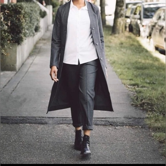 Kit and Ace Pants - Kit and Ace Coastline Trouser Pants in Charcoal Grey